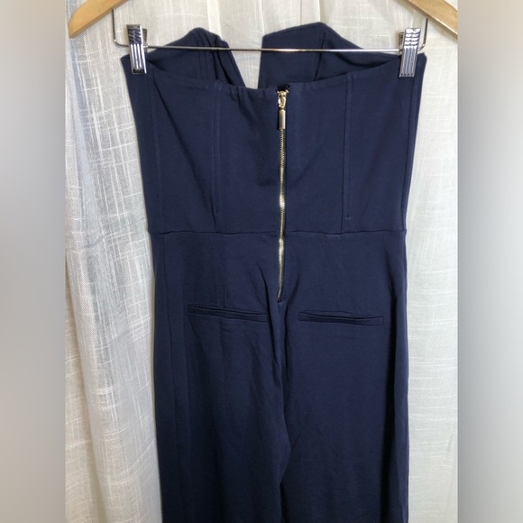 VENUS Navy Blue Strapless Jumpsuit - Picture 12 of 16